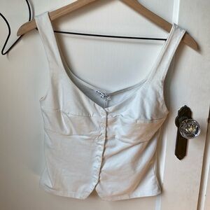 Reformation- Donna knit tank.  Ivory color